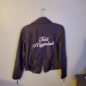Just Married Leather Jacket